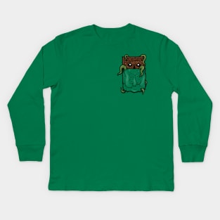 Pocket Necronomicon Kids Long Sleeve T-Shirt